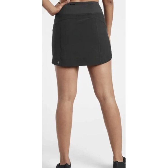 Athleta Black Run With It Skort Size X-Small Golf Tennis Pickleball Activewear - Picture 4 of 10